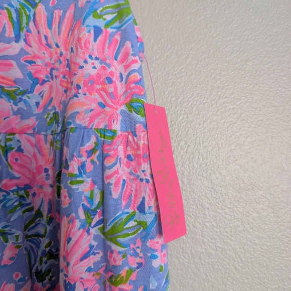 NEW Lilly Pulitzer Girls Harleigh Maxi Dress Blue Peri Sunrise Bay Multiple size - Picture 2 of 9